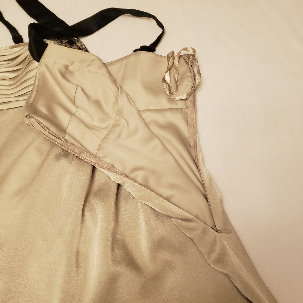 BCBG Beaded and Sequin Silk Dress Size 0P - Picture 9 of 15